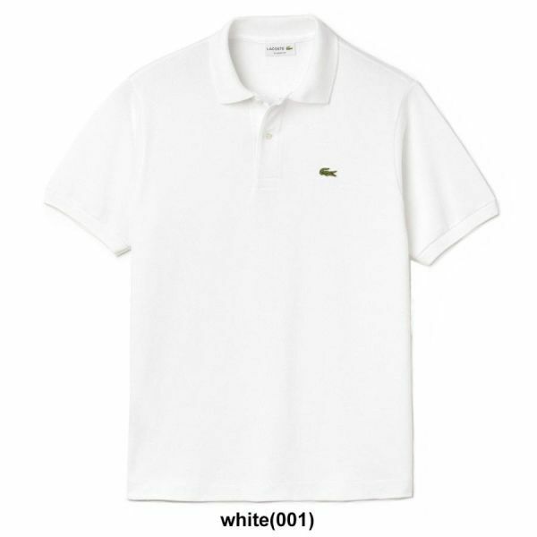 ※訳あり アウトレット LACOSTE(ラコステ)ポロシャツ クラシックフィット 半袖 メンズ 男性用 L1212 white(001) Mサイズ