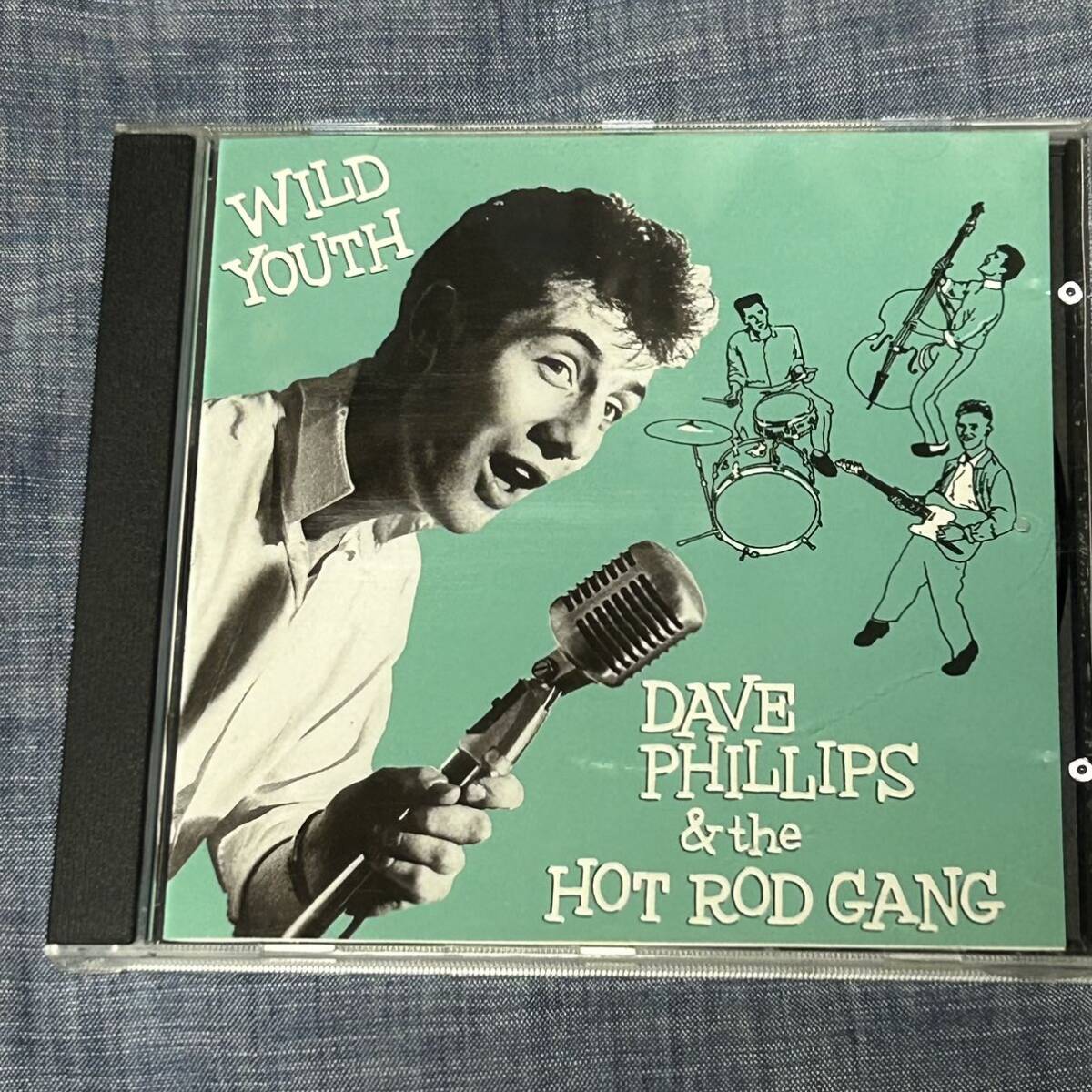 激レア！DAVE PHILLIPS & THE HOT ROD GANGデイヴ・フィリップス「WILD YOUTH」80'sネオロカビリー名盤