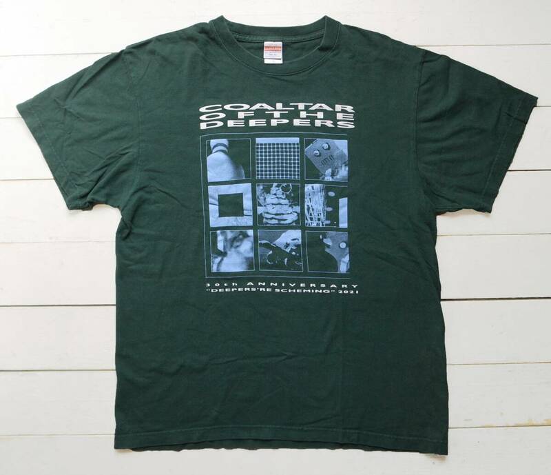 COALTAR OF THE DEEPERS コールタールオブザディーパーズ 30週年記念ツアーTシャツ XL グリーン バンドT