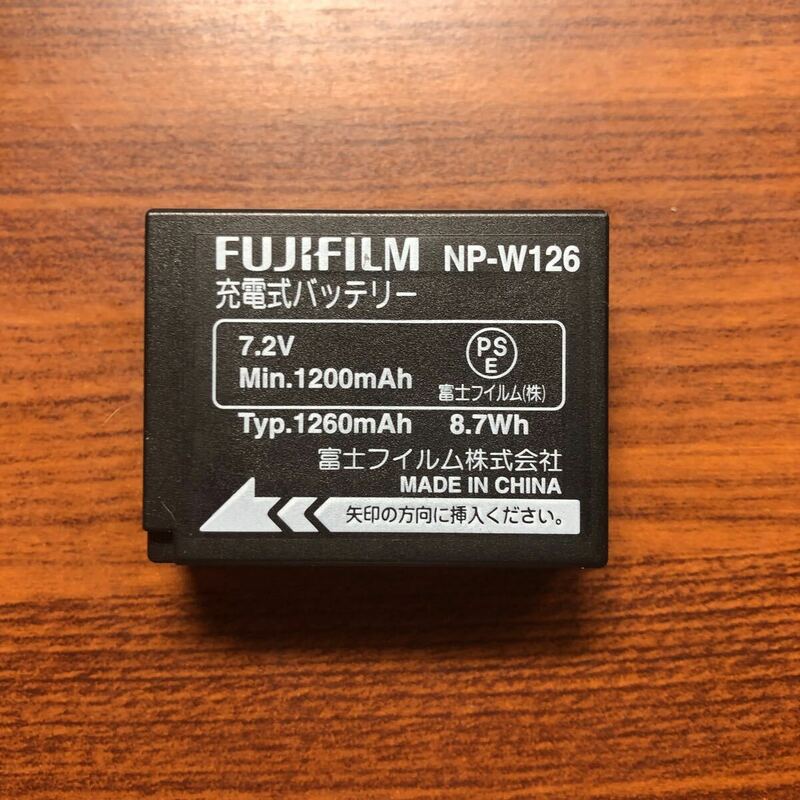 送料無料　満充電後電圧測定　NP-W126 FUJIFILM 富士フイルム 純正品