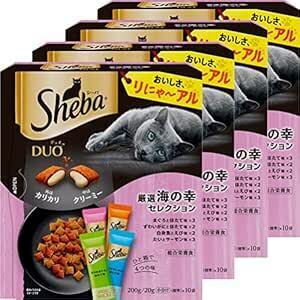 シーバ (Sheba) デュオ キャットフード 厳選海の幸セレクション 成猫用 200g×4個(まとめ買い