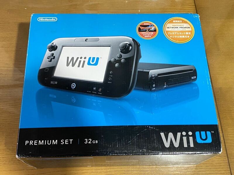 中古 Nintendo WiiU クロ 黒 32GB PREMIUM SET WUP-101(01) WUP-S-KAFC(JPN) プレミアムセット 任天堂 元箱&付属品あり