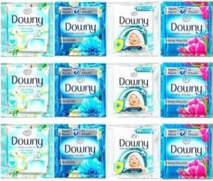 Downy ダウニー 柔軟剤 お試しセット 4種類12袋入 アジアンダウニー 小分け 個包装 濃