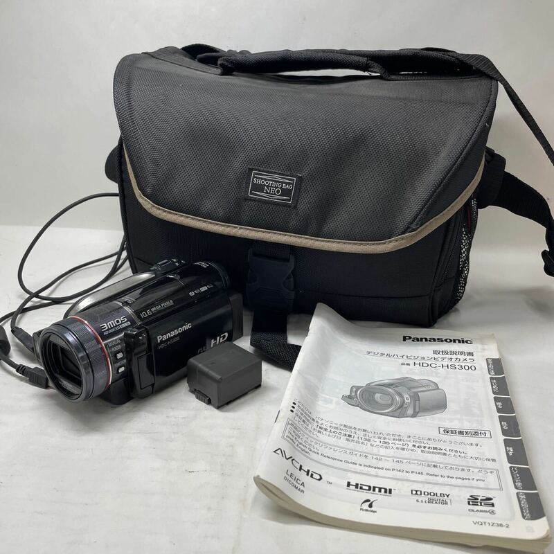 ジャンク/返品不可 ビデオカメラ Panasonic HDC-HS300 SHOOTING BAG NEO #i53782 j7