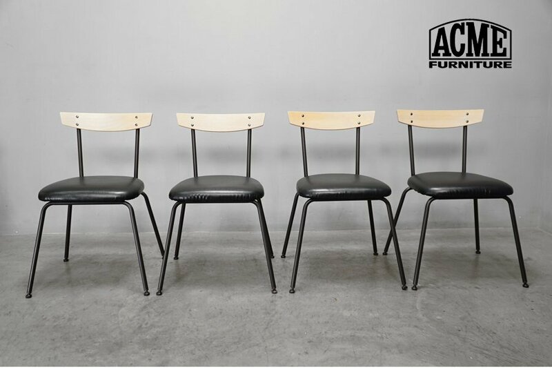 718 極美品 ACME Furniture(アクメ ファニチャー) GRANDVIEW(グランドビュー)ダイニングチェア4脚セット ナチュラル 10万