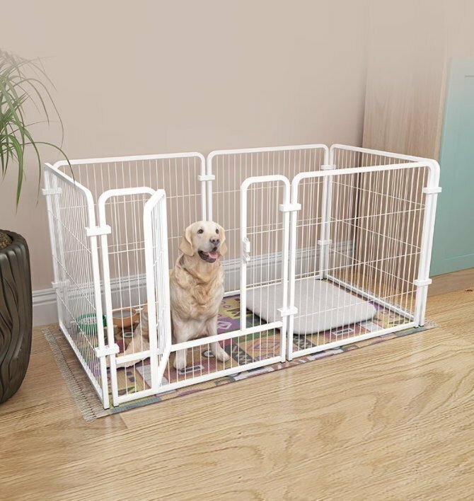 犬用ケージ、フェンス屋内中小型犬大型犬用ペット用フェンス自由に組合隔離トイレ訓練犬籠