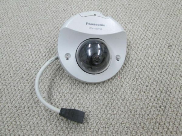 2【防犯カメラ】　Panasonic ネットワークカメラ「 WV-SW155 」PoE対応 屋外用ドームカメラ◆撤去迄使用◆中古美品