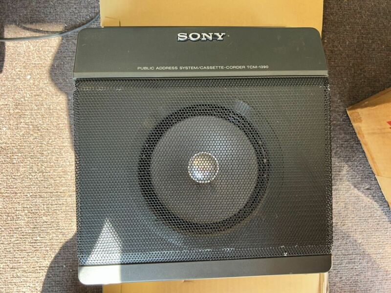 ★SONY PUBLIC ADDRESS SYSTEM/CASSETTE-CORDER/カセットコーダー　TCM-1390 通電確認済み