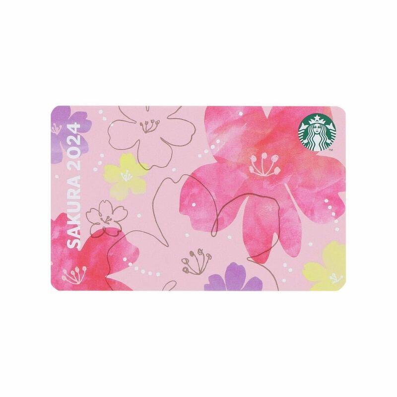 スタバカード スターバックス 2024春 さくら サクラ SAKURA スタバ カード 桜 スターバックスカード STARBUCKS レア コレクション 美品