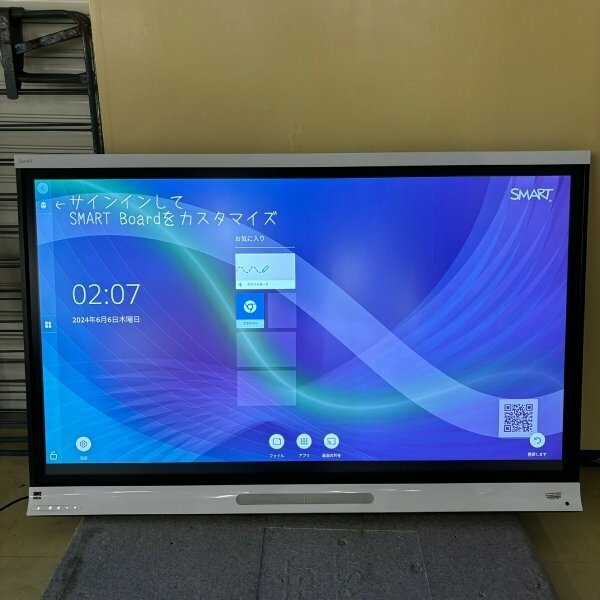 【中古】 SMART スマート 電子黒板 65インチ LCDモニター スマートボード タッチパネル対応 米軍放出品 SPNL-6065-V2 Dサイズ j3206