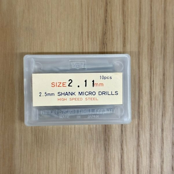 【アウトレット品】 OTD 日本小径ドリル 2.5mm×2.11mm 100本セット シャンクマイクロドリル sp-024-d115