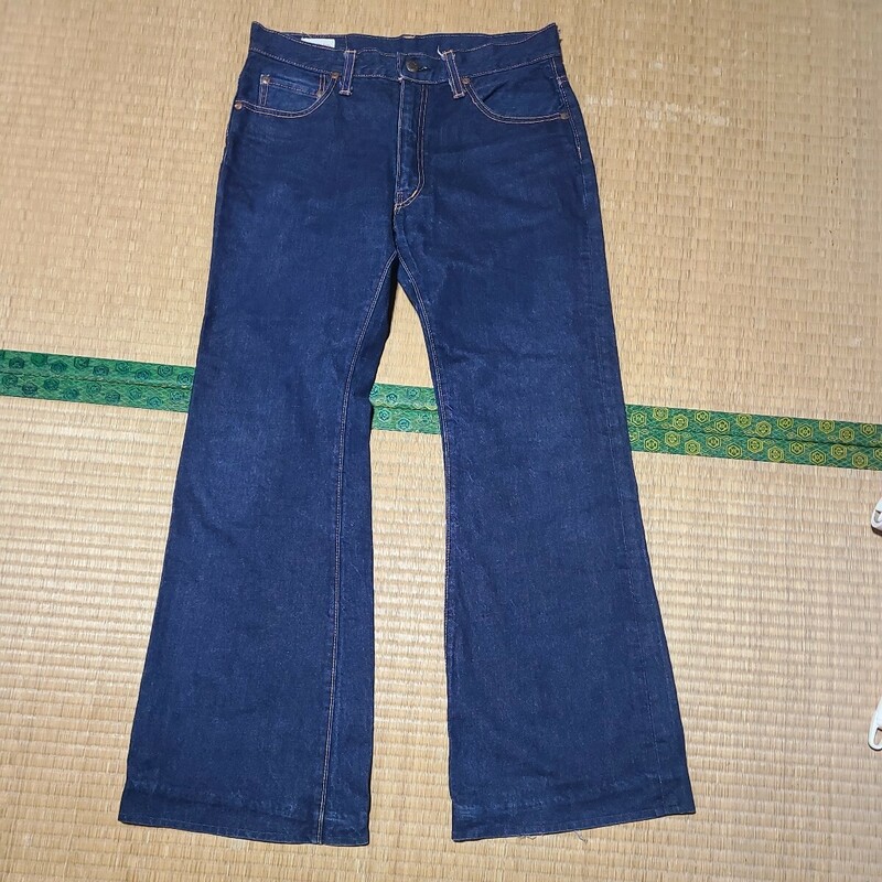 昔の West Rider ベルボトム デニムパンツ W33 昭和 レトロ Gパン 70s ヴィンテージ