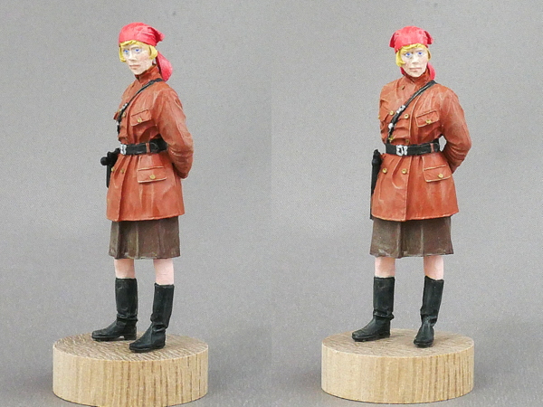 女性兵士 赤軍コミッサール ロシア十月革命戦士 レジンフィギュア 1/35 Female Resin Figure Red Army Commissar Russian Revolution
