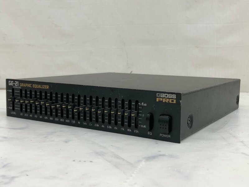 Y2037　現状品　PA機器　イコライザー　BOSS　ボス　GE-21　①