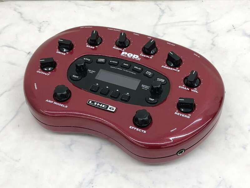 Y2034　現状品　楽器・機材　ギターエフェクター　LINE6　ラインシックス　POD XT Ver3.0　　【元箱付き】