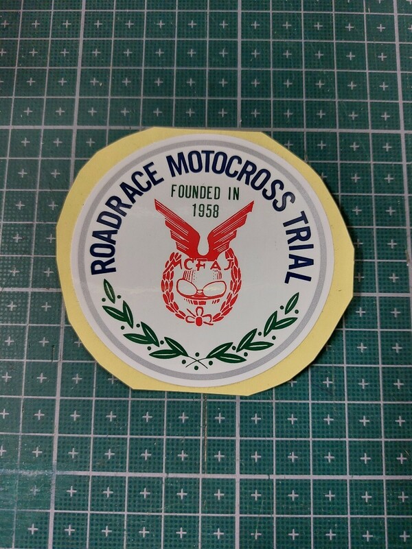 ROADRACE MOTOCROSS TRIAL ステッカー ロードーレース　モトクロス　トライアル FOUNDED IN 1958