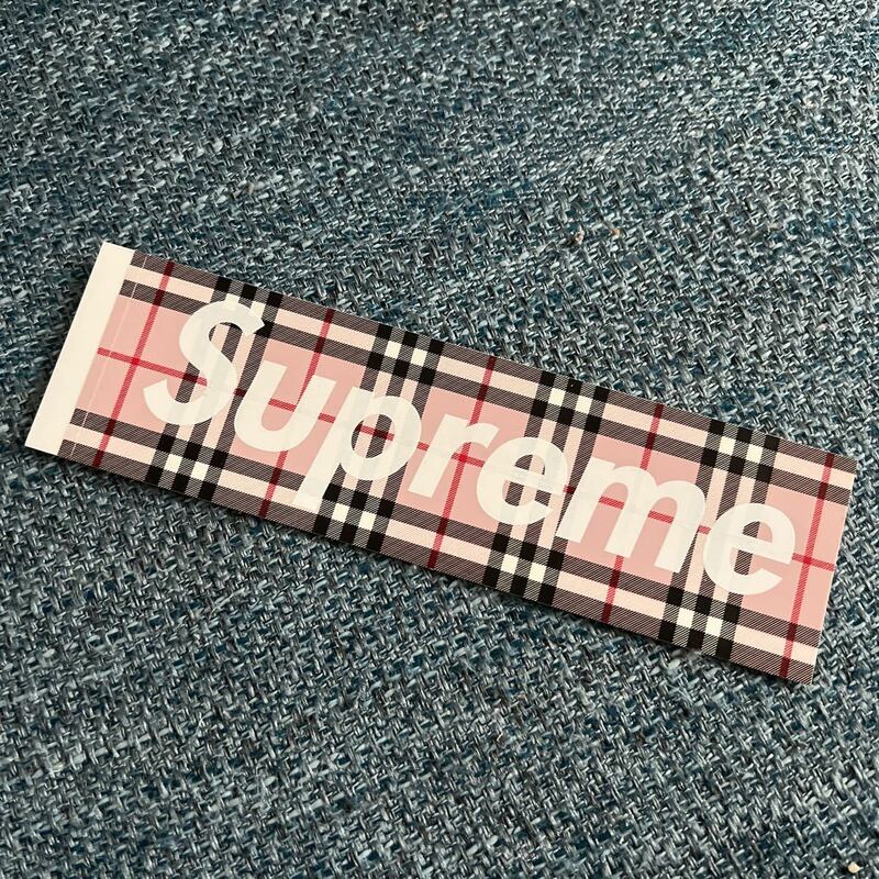 Supreme Burberry Box Logo Sticker シュプリーム ボックスロゴ ステッカー バーバリー