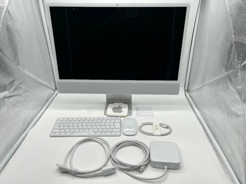★ Apple/iMac 24-inch Retina4.5Kディスプレイ MGPD3J/A シルバー/M1チップ/メモリ8GB/SSD512GB/Wi-Fi内臓 2