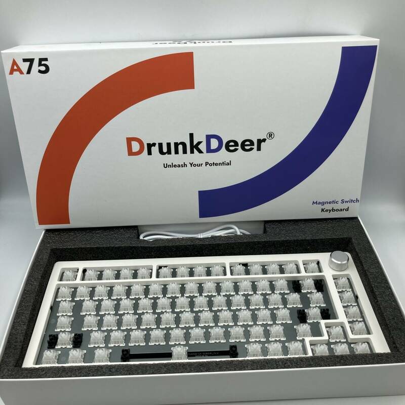 【通電確認済み】DrunkDeer A75 ラピッドトリガー メカニカルキーボード/Y22475-R1