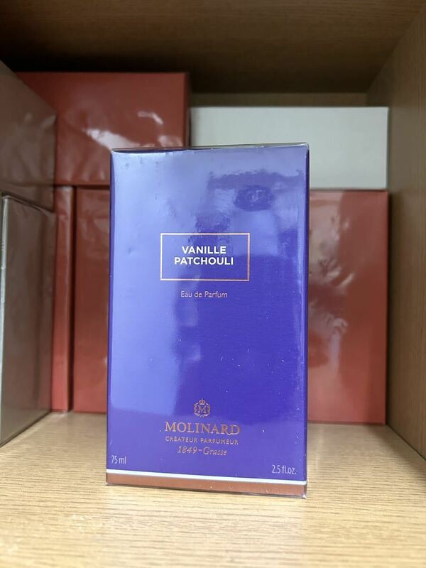 《送料無料》モリナール ヴァニーユ パチョリ オードパルファム 75ml ※未開封※ #MOLINARD EDP #バニラ #サンダルウッド #ベンゾイン