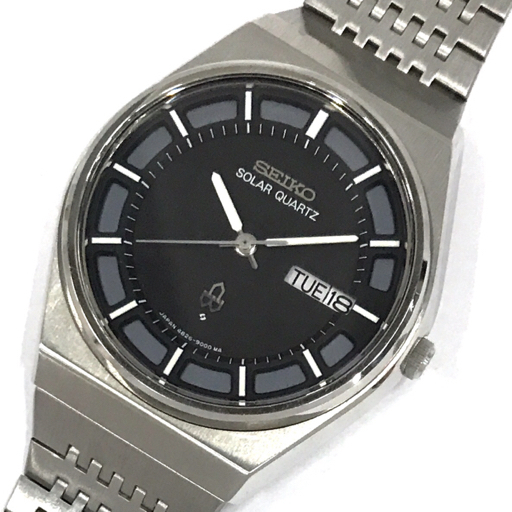 セイコー ソーラークォーツ デイデイト 腕時計 メンズ 4826-9000 ファッション小物 未稼働品 SEIKO