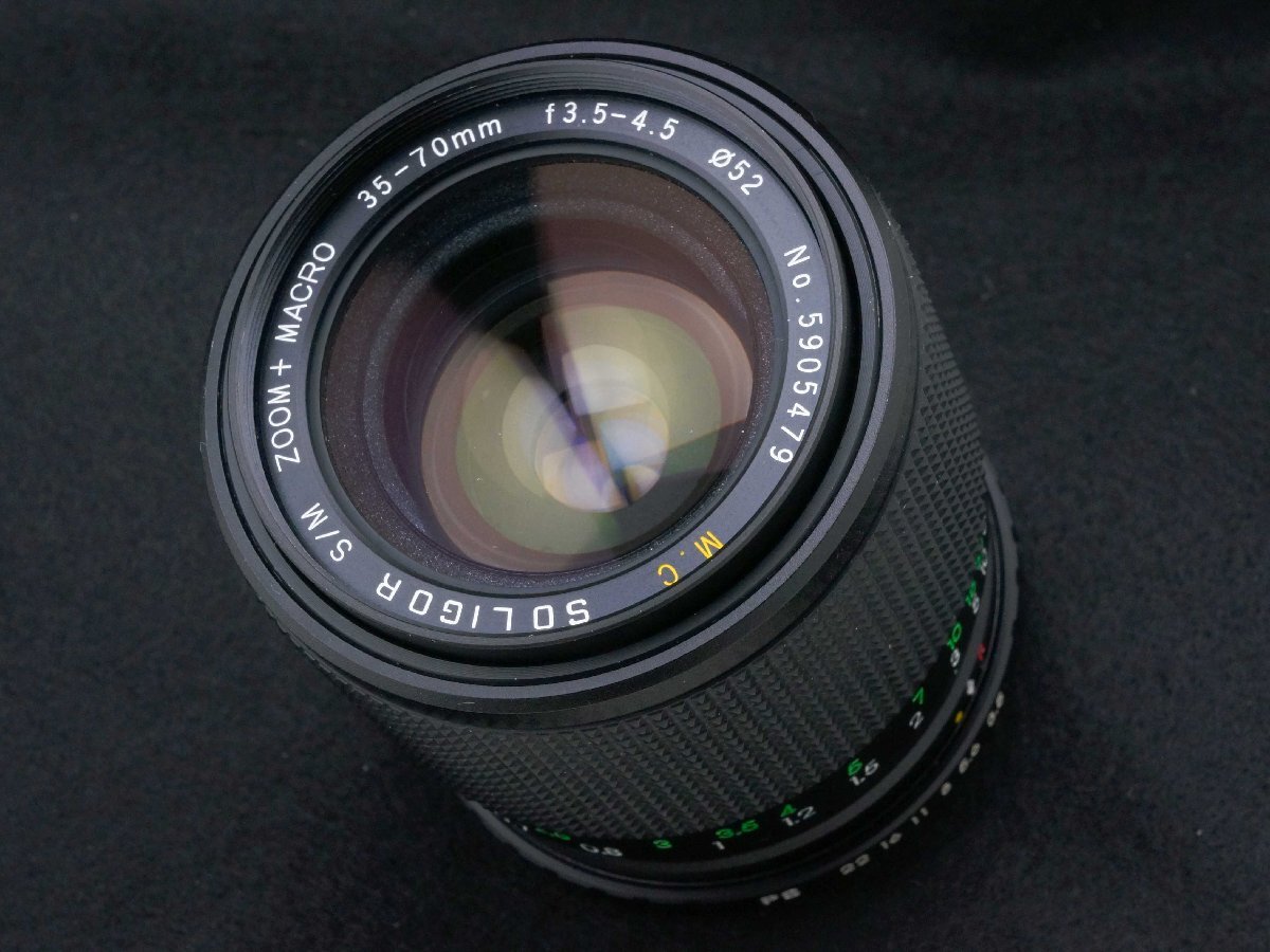 M.C SOLIGOR S/M ZOOM+MACRO 35-70mm F3.5-4.5 美品!!!! ドイツ里帰り品！ ソリゴール 0715