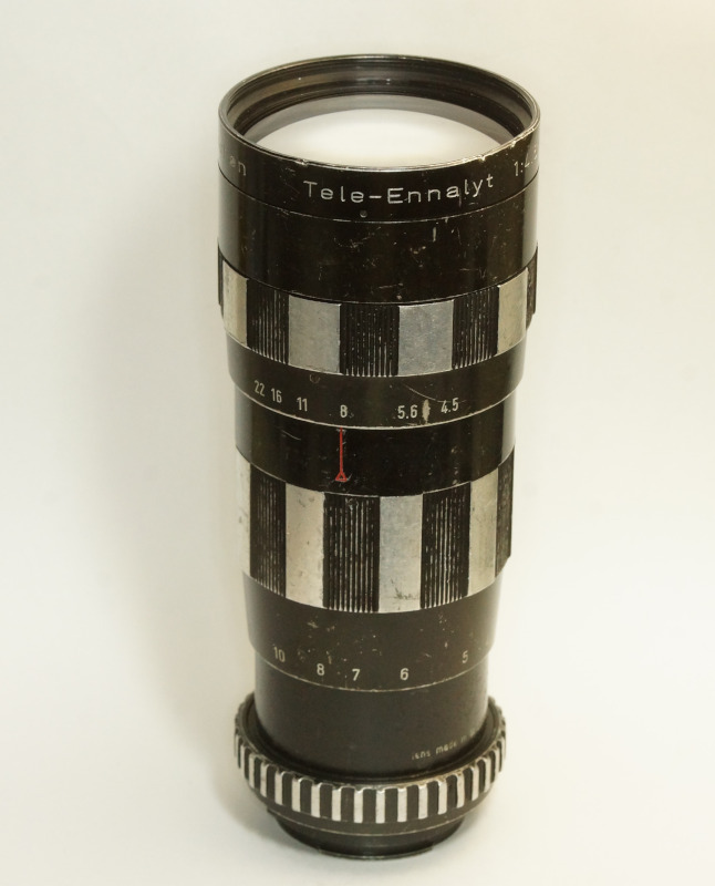 西ドイツ製 ENNA Munchen TELE-ENNALYT 1:4.5/240mm Exakta 3NB-036 ゼブラ