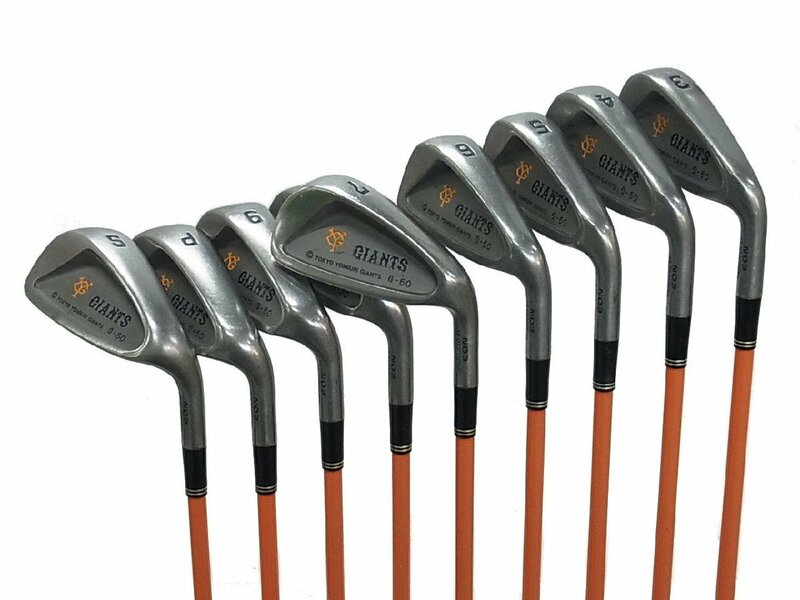 ■レア■イオンスポーツ■G-60 IRON■3-9I.PW.SW■オリジナルカーボン■R■アイアンセット■読売ジャイアンツ■良品中古