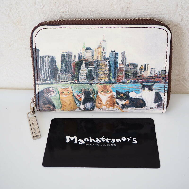 ◆未使用品*MANHATTANER'S/マンハッタナーズ*ブルックリン・ハイツからの眺め*コインケース*キー*カードケース*トップパース*小銭入れ◆