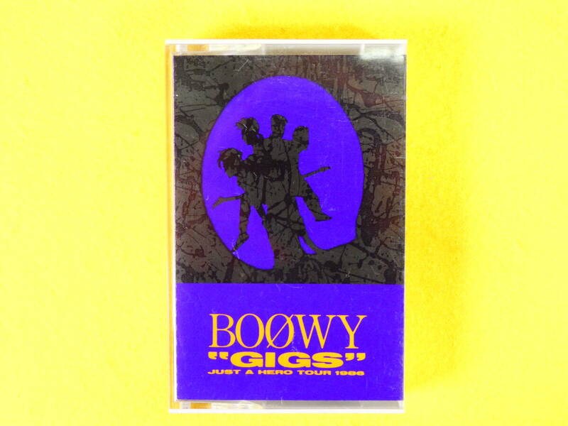 BOOWY GIGS ボウイ ギグス JUST A HERO TOUR 1986 カセットテープ 当時物 ＠送料370円(5)