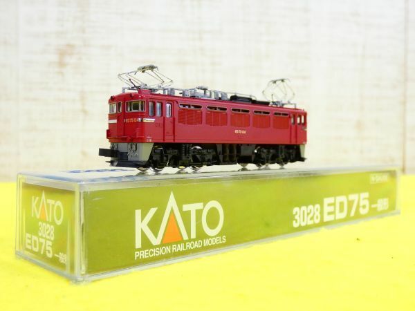 KATO カトー 3028 ED75 一般形 電気機関車 Nゲージ 鉄道模型 ※動作未確認＠送料520円(5-5)