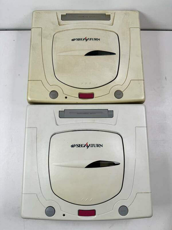 ♪【中古】SEGA SATURN 本体 2台 まとめ HST-3220 セガ サターン 動作未確認 ジャンク ＠80(5)