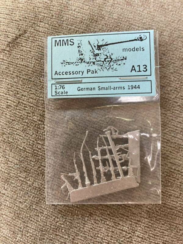 MMS models A13 Accessory Pak 1:76 Scale German Small-arms 1944 メタルガレージキット武器セット情景ジオラマ