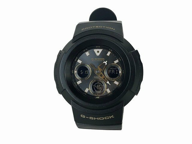 CASIO / カシオ G-SHOCK 腕時計 クォーツ ソーラー電波 ラバーベルト AWG-M510SBG メンズ 文字盤ブラック