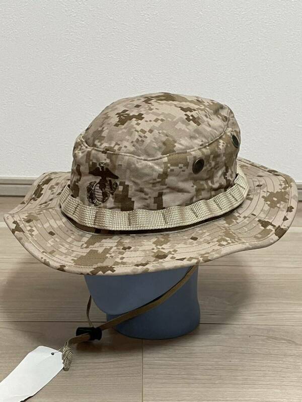 米軍放出品　新品箱付き　ＵＳＭＣ　ＭＡＲＰＡＴ　ＤＥＳＥＲＴ　ブーニーハット ①