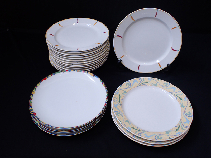 【Y9937】 MIKASA Color Crest LAL11 Noritake グランドセラム 9454 9455 約27cm プレート まとめて/洋食器 ミカサ ノリタケ