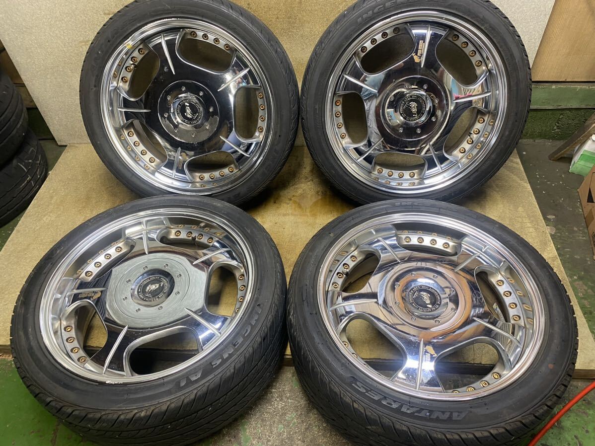 深リム　ロデオドライブ　ピュアスピリッツハザー 19インチ　3ピース　8J +43 PCD114.3 5穴 245/40/19 2021年製　中古4本