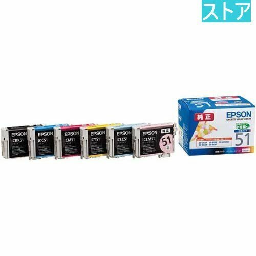 新品・ストア★EPSON 純正インク IC6CL51 6色パック 新品・未使用