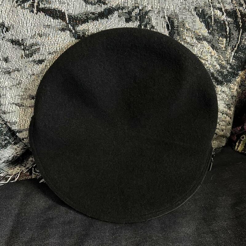 Y's WOOL FASTENER BERET ウール ファスナー ベレー帽 ワイズ ヨウジヤマモト YE-H40-131-1