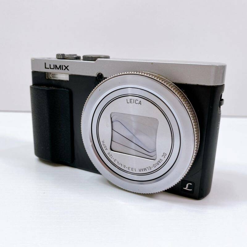 112【中古】Panasonic LUMIX DMC-TZ85 LEICA コンパクトデジタルカメラ パナソニック ルミックス シルバー 箱付き 動作未確認 現状品