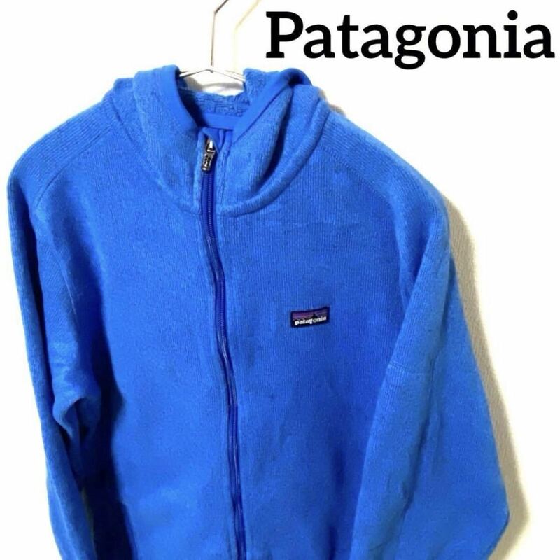 Patagonia パタゴニアベターセーターフード付き 腕ポケットありフルジップ ワンポイントロゴ 裏起毛 サイズL メンズ