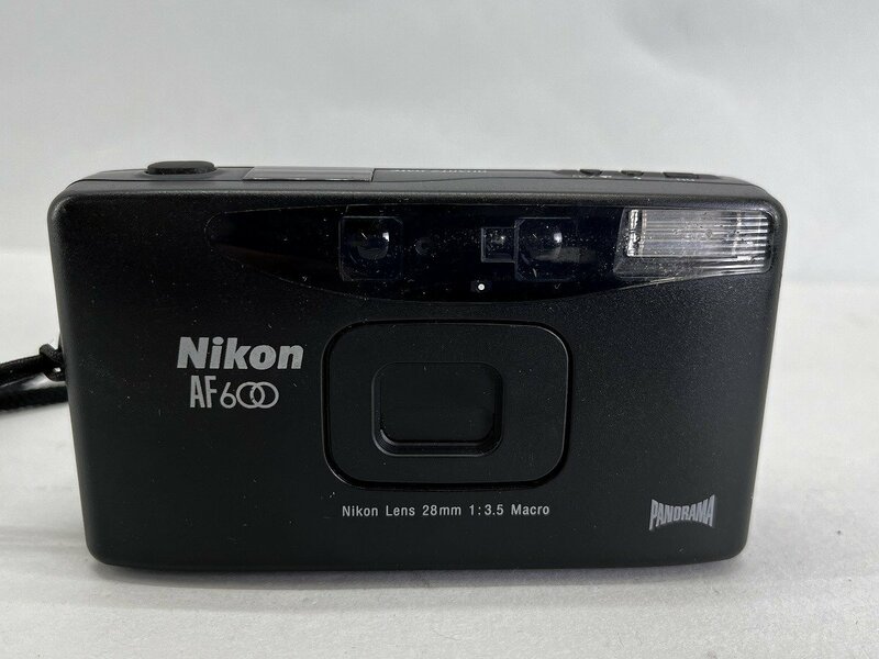 ニコン Nikon AF 600 Panorama 28mm F3.5 Macro コンパクトカメラ 通電のみ確認[03-3871