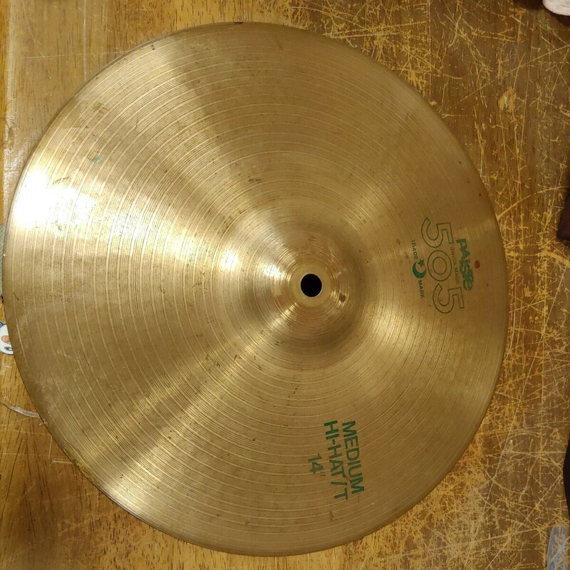 中古 PAISTE 505 パイステ 505 ミディアム　medium hi-hat / 14