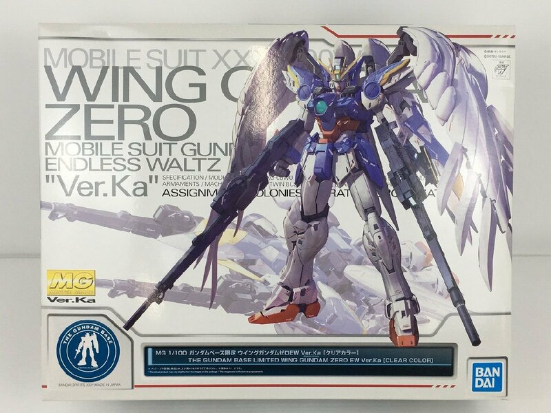 【未組立品】プラモデル 1/100 MG XXXG-00W0 ウイングガンダムゼロEW Ver.Ka クリアカラー ガンダムベース限定 R21492 wa◇71