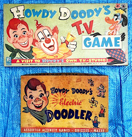 ★アメリカンアンティーク ボードゲーム2個セット①Howdy Doody’s Electric Doodlerゲーム　②Howdy Doody’s TV studioゲーム ビンテージ