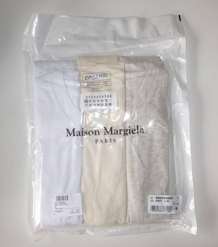maison margiela マルジェラ パックT Tシャツ white sizeM 22SS 3枚セット