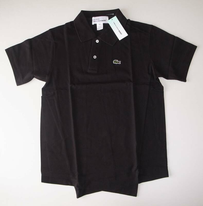 コムデギャルソン ラコステ polo ポロシャツ sizeS black COMME des GARCONS SHIRT × LACOSTE