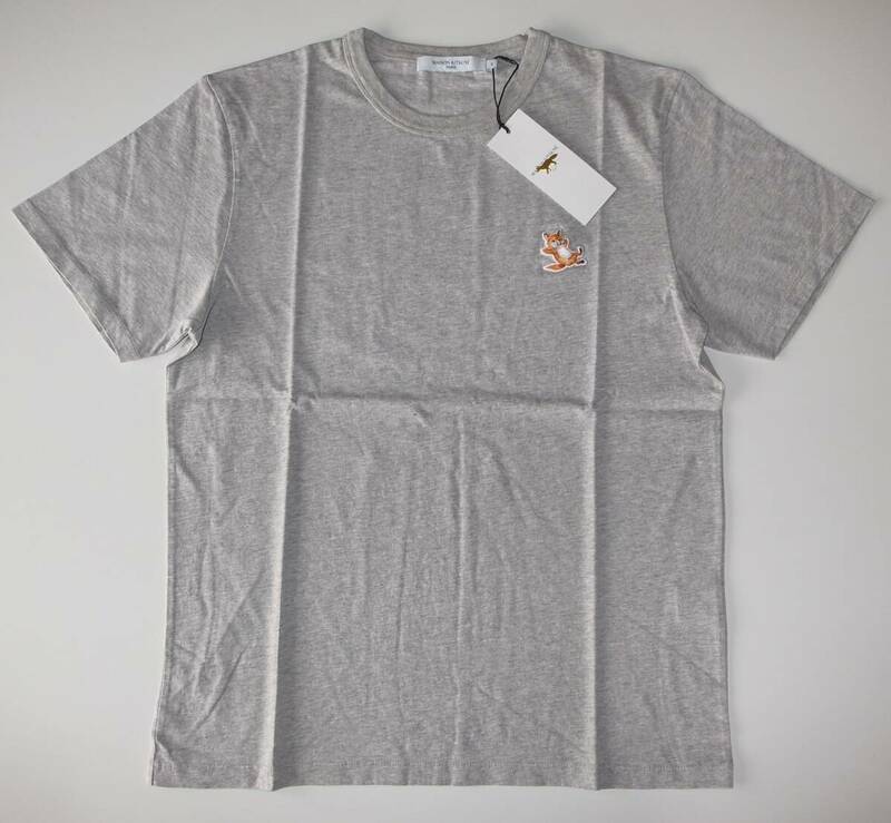 maison kitsune CHILLAX FOX PATCH tシャツ grey sizeM