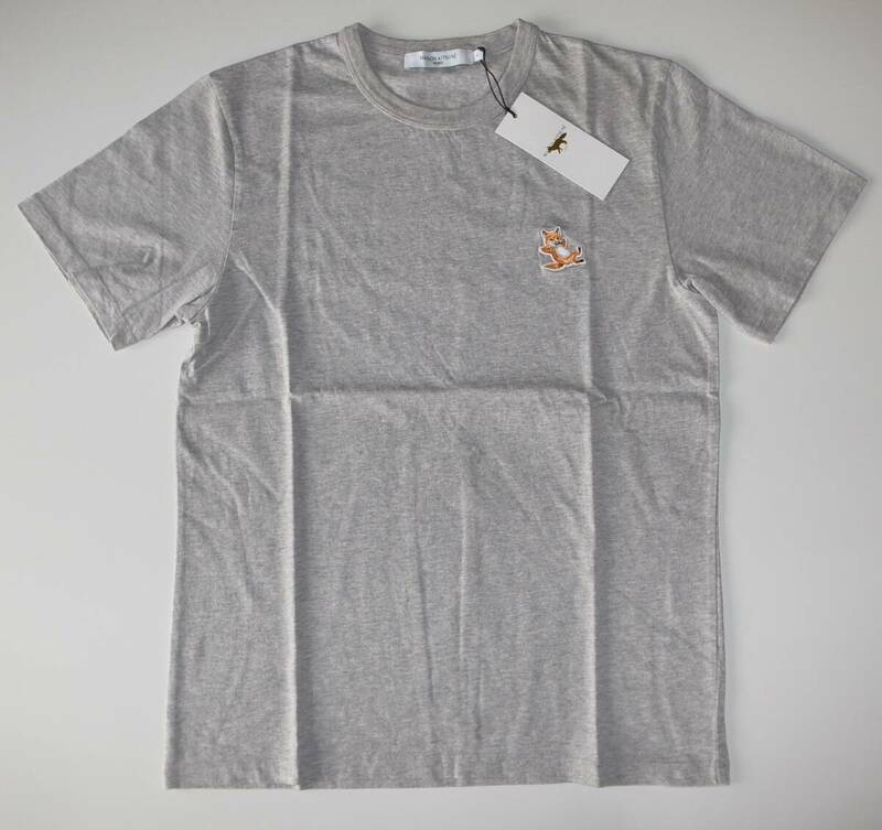 maison kitsune CHILLAX FOX PATCH tシャツ grey sizeS