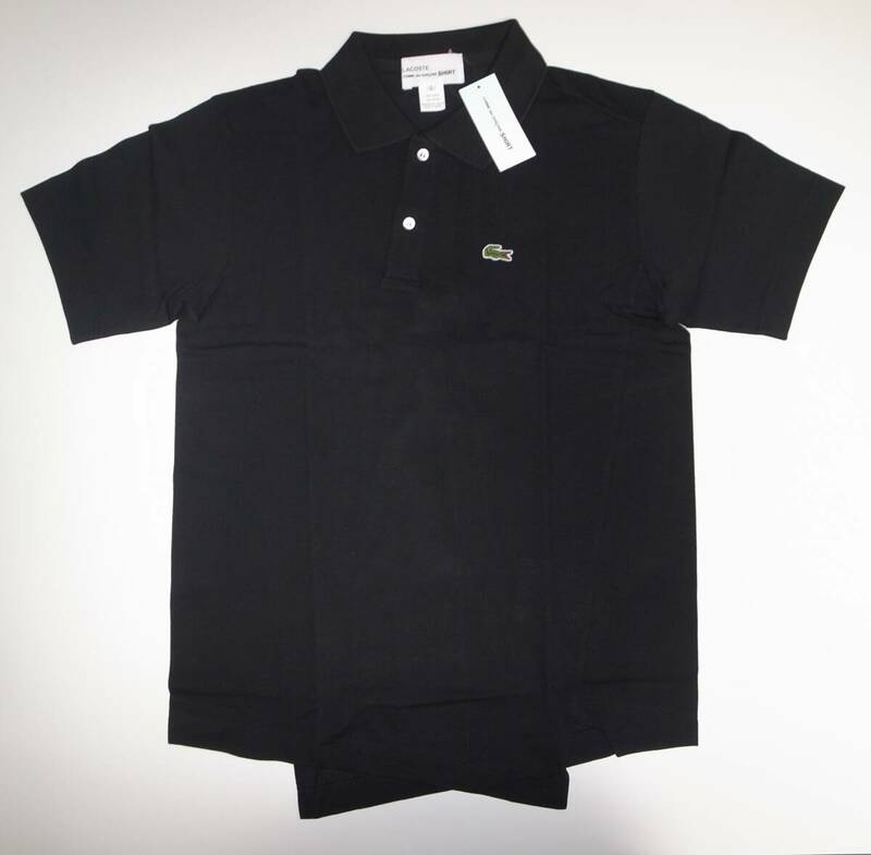 コムデギャルソン ラコステ polo ポロシャツ sizeL black COMME des GARCONS SHIRT × LACOSTE